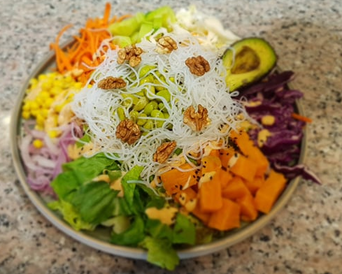 Vegan poke salad